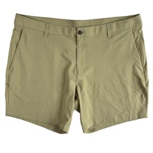 Lululemon Commission Shorts‎ Men's 38 Lime Green Classic LM7ARWS 7" Inseam